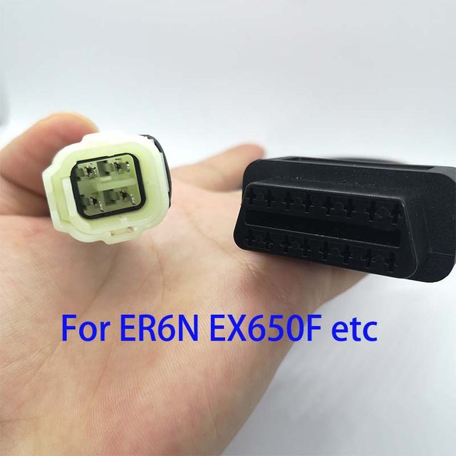 4 ピン EFI オートバイ検出器 OBD アダプタケーブル Kawasaki