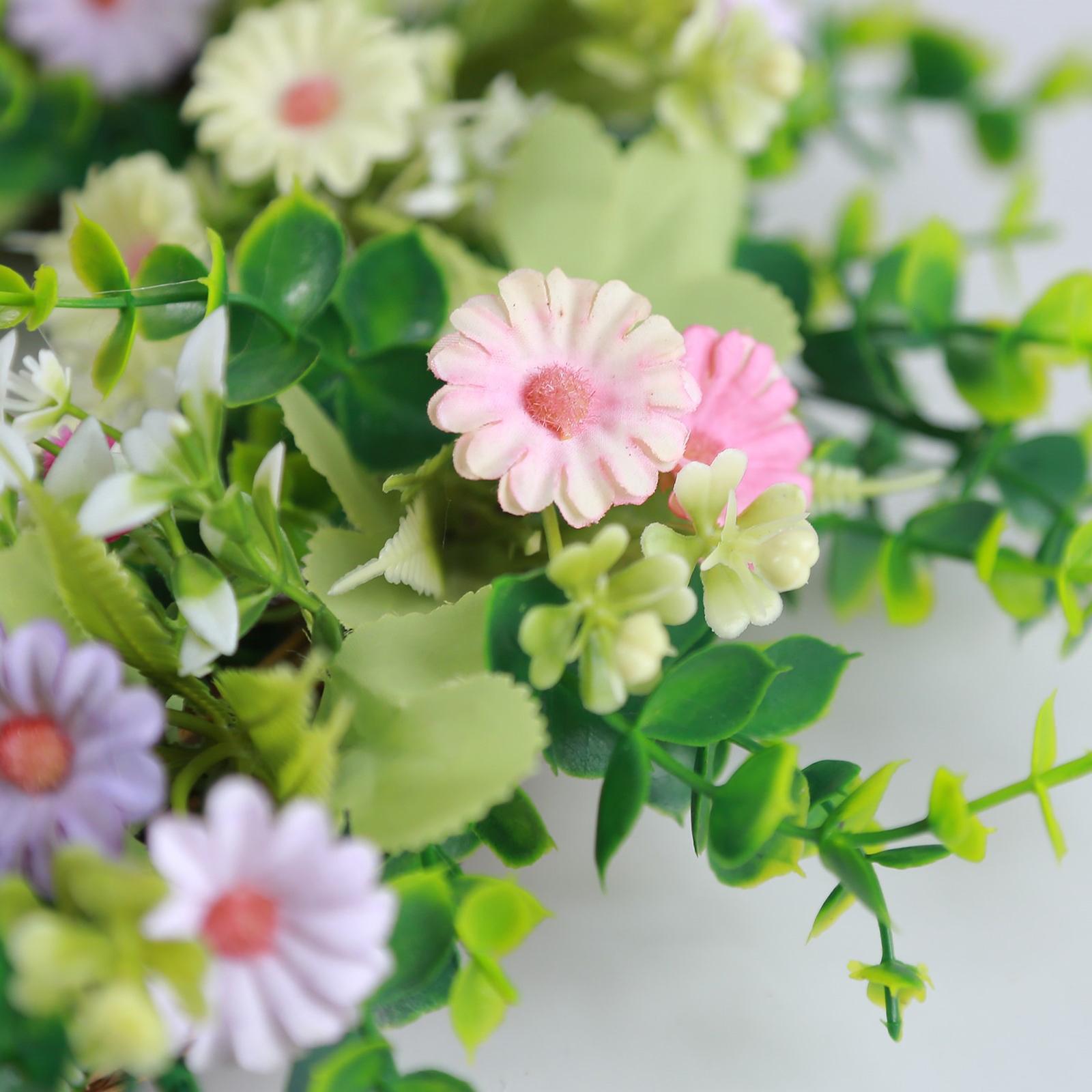 Front Door Wreath Spring Garland Eucalyptus Wreath for Photo Props Wedding Decorations