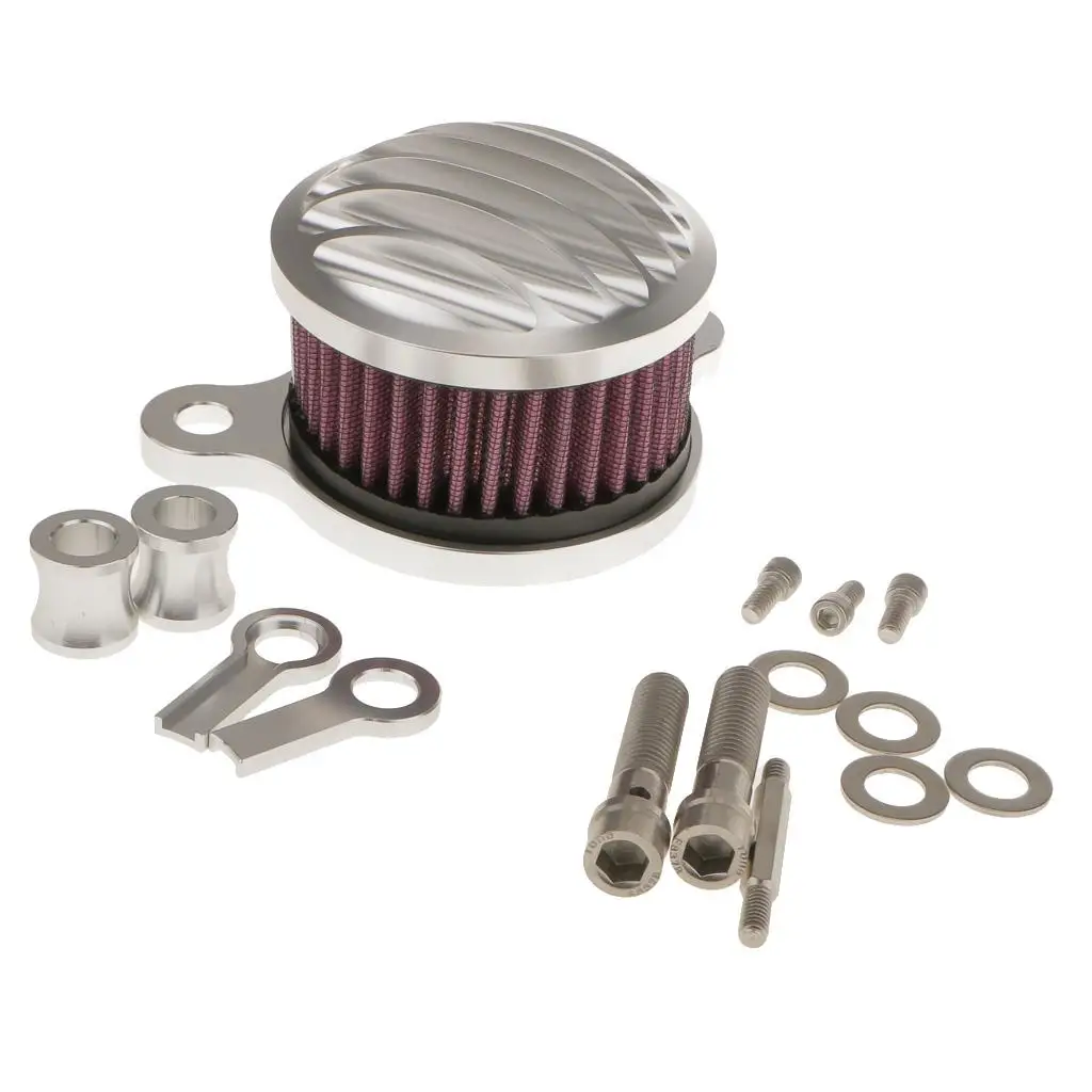 dolity Chrome Air Cleaner Intake Filter System for XL883 1200 X48