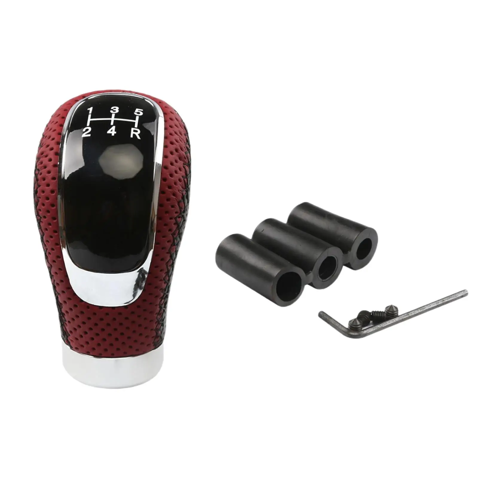 5 Speed Manual Gear  Knob Aluminum Alloy Shifting Handle Fits for Cars