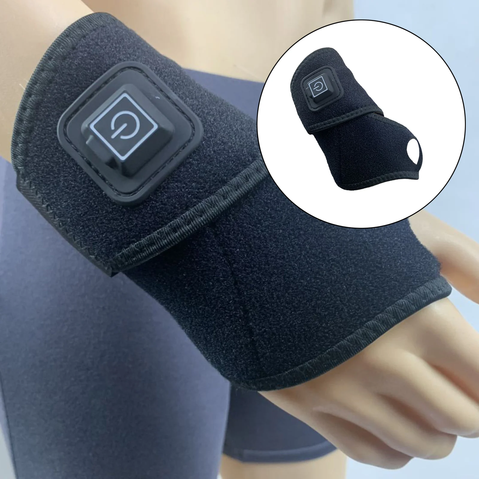 Wrist Massager with Heat Adjustable Wrist Brace Wristband for Hand Fever Wrist