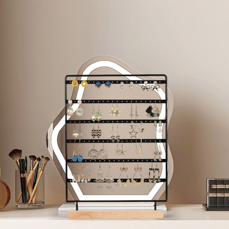 earrings jewelry display stand 6 tiers earring holder rack for