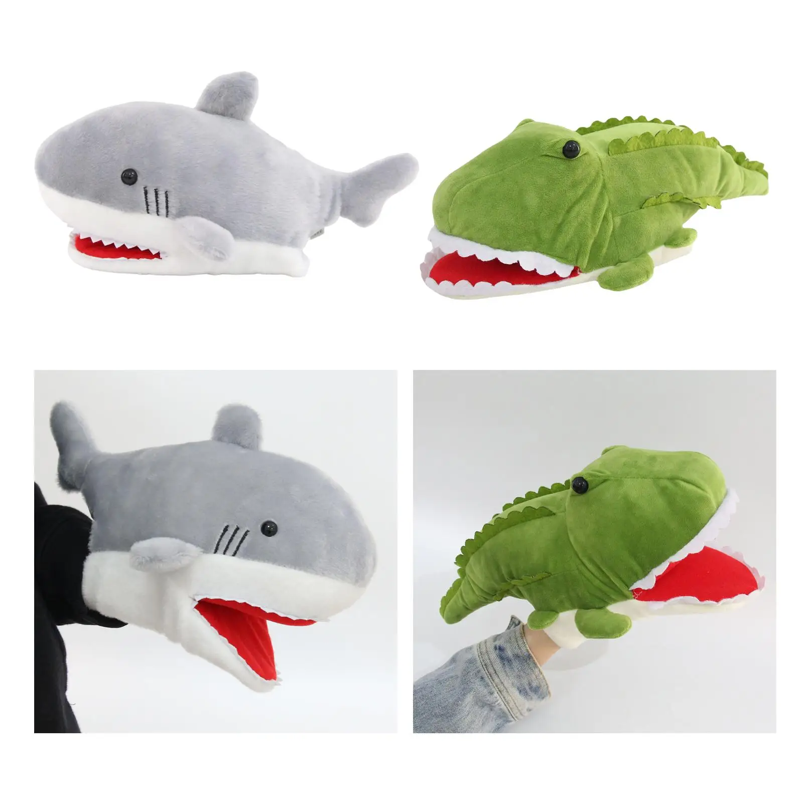Animal Hand Puppets Kids Toys Gift Model Figure Toy Stuffed Animal Toy for Teaching Imaginative