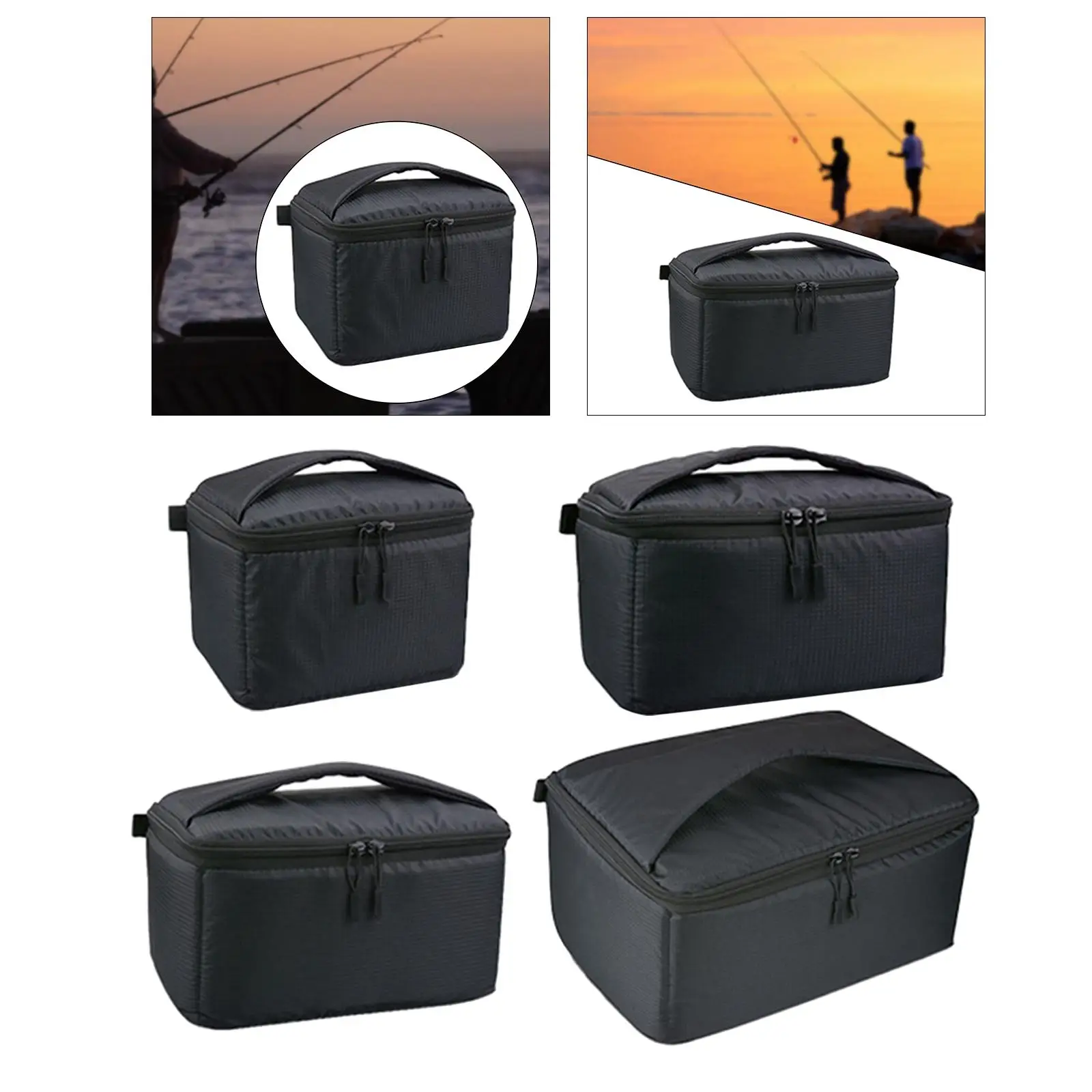 Fishing Reel Bag Protective Carrying Case Storage Holder Tackle Tool Shockproof Organizer for Baitcasting Reel Drum Raft Reels