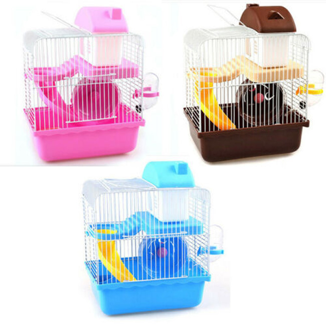 Title 2, Hamster Rodent Cage With Slide bedroom Double L...