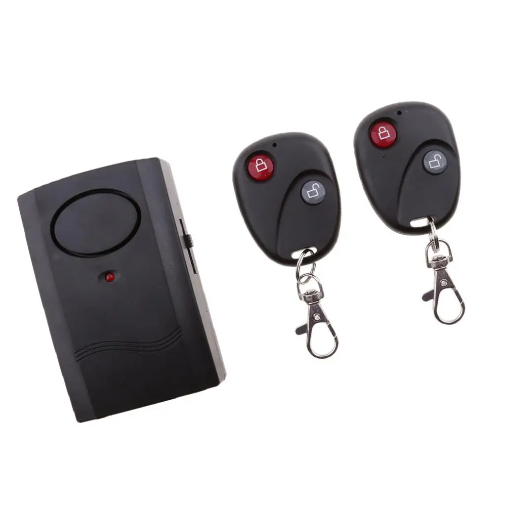 Motor Anti Vibration Alarm Locks Security  Dual Remote Control