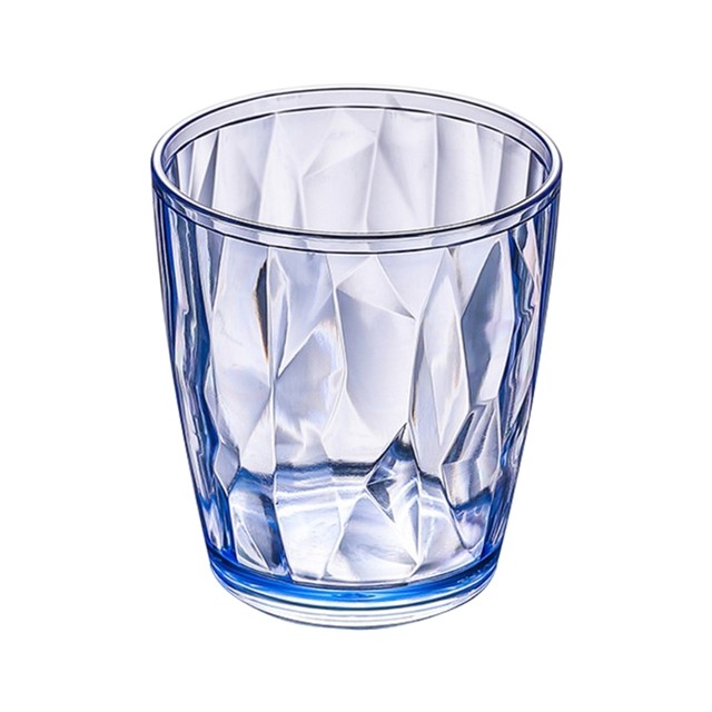 AkoaDa 310ML Acrylic Drop Resistant Water Cup Unbreakable Drinking Glasses  Plastic Cups Perfect for Gifts(Transparent)