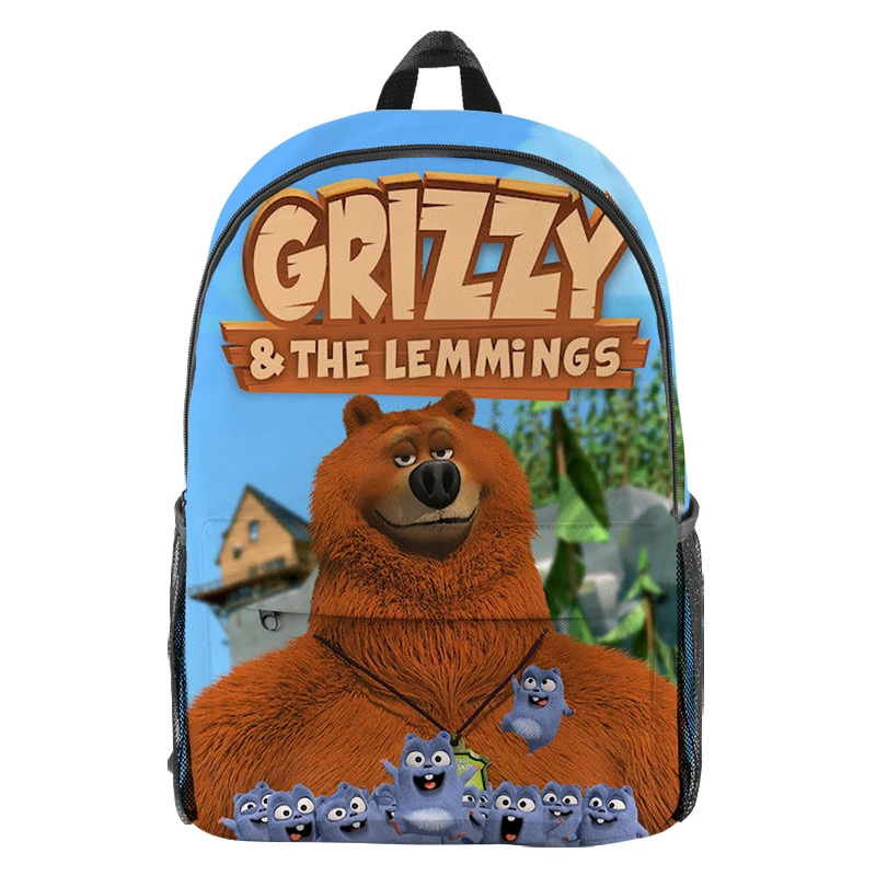 Desenhos animados grizzy e os lemmings mochila