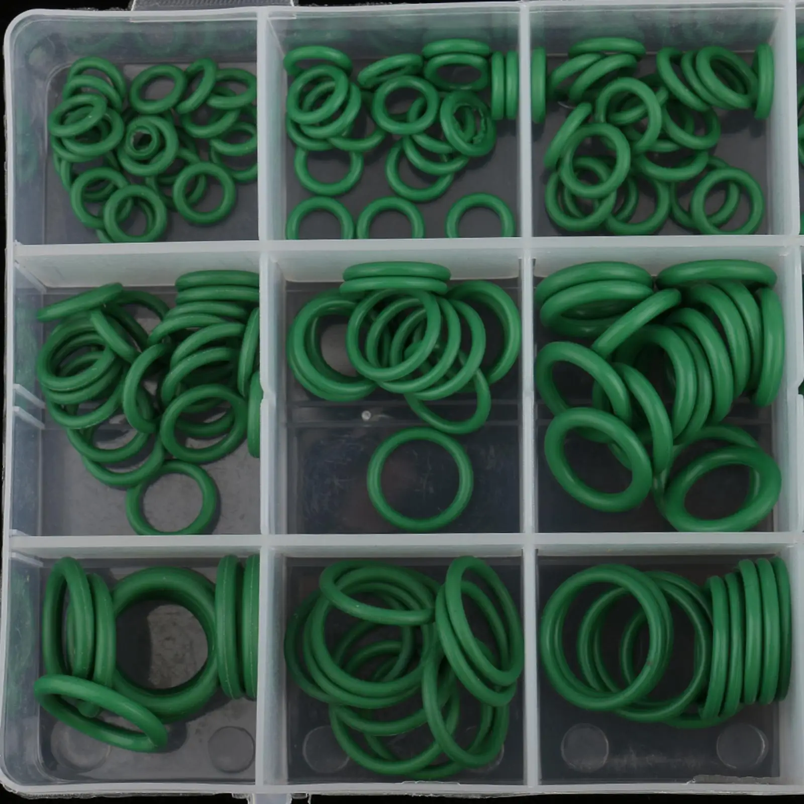 270PCS 18 Size Car A/C   Conditioning Rubber O-Green