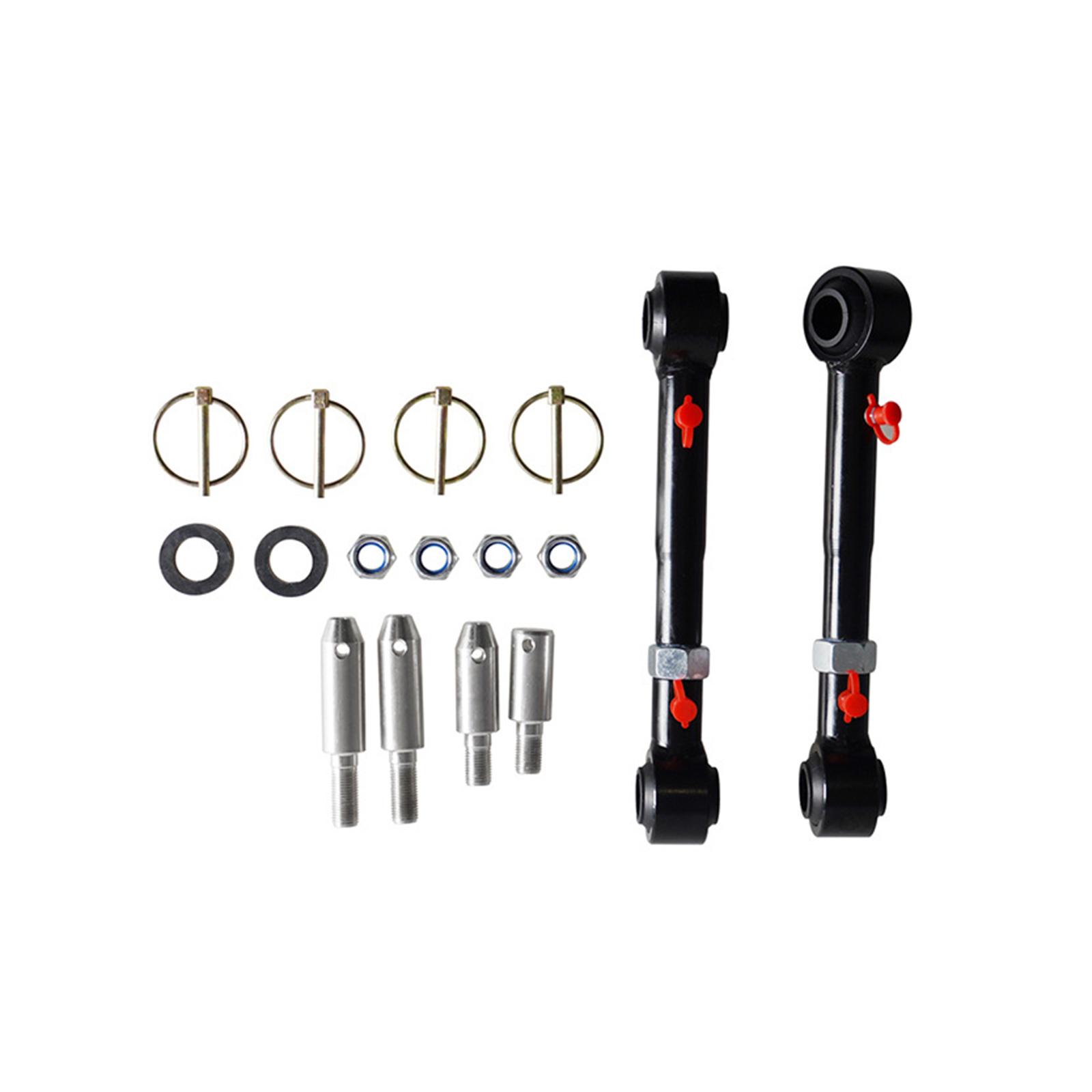 Sway Bar Link Bushings Front Kit Easy Installation Direct Replaces Car Adjustable Front Swaybar for Jeep Wrangler 2007-2018