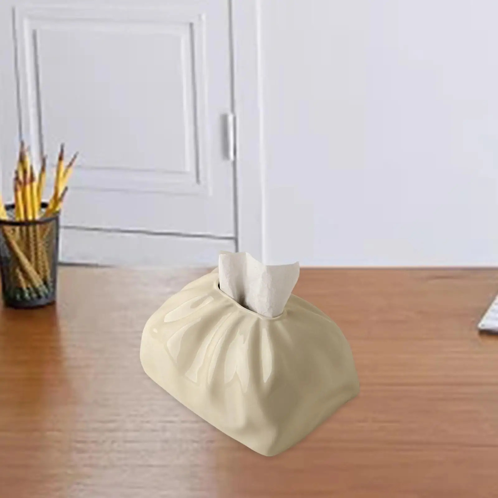 Fashion Facial Tissue Box Cover Holder Storage Paper Dining Room Ceramic