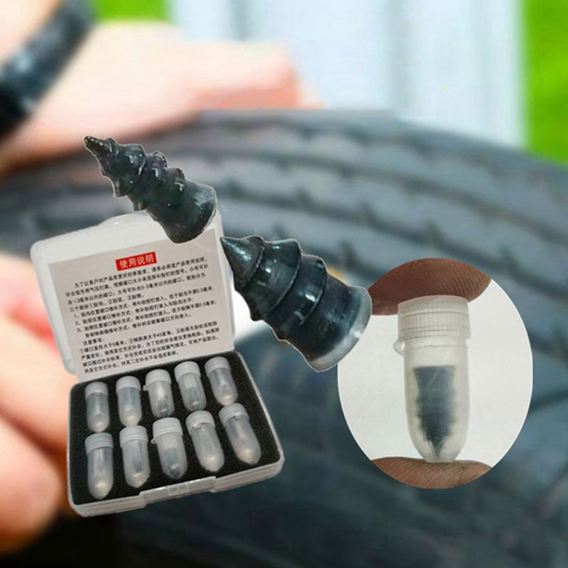 Auto Vakuum Reifen Reparatur Set Nagel Kit Räder Motorrad Roller Gummi Tubeless Reifen Reparatur Werkzeug Kleber Freies Reparatur Reifen Gummi nagel – Detail 1
