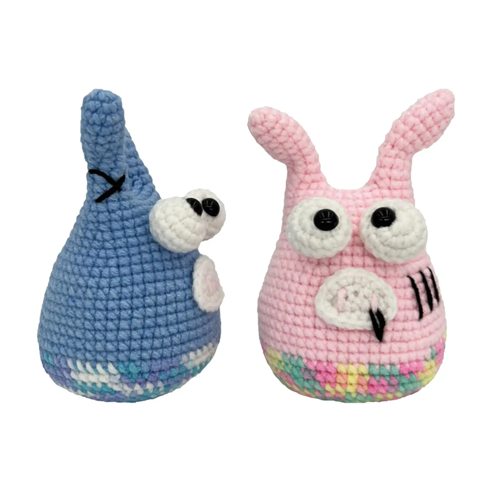 Crochet Animal Kit DIY Hand Knitting Toy Crochet Craft Set with Crochet Accessories Pig Doll for Knitting Lover Birthday Gift