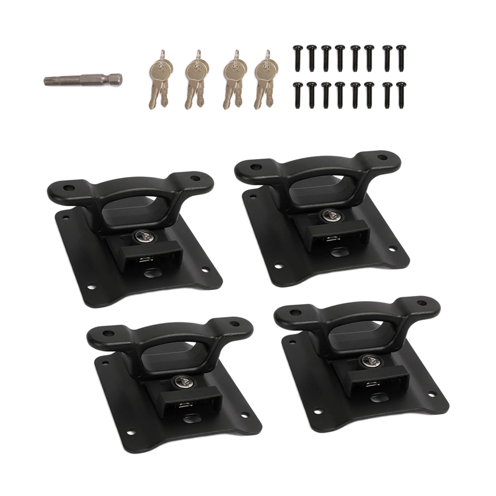 4pcs Bed Tie Down Anchors with Plates for 2015-2021 FL3Z99000A64B