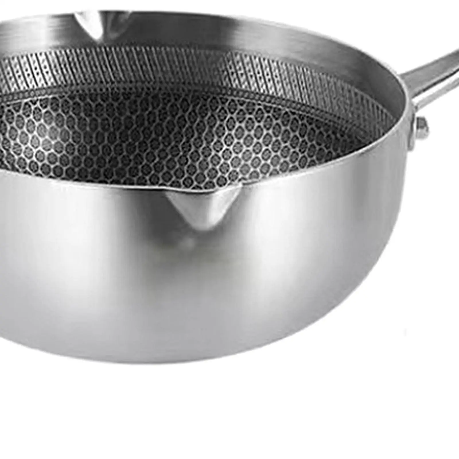 Deep Fryer Pot Cookware Japanese Tempura Fryer Pan Stainless Steel Saucepan for French Fries Sauce Chicken Dried Fish Warm Milk