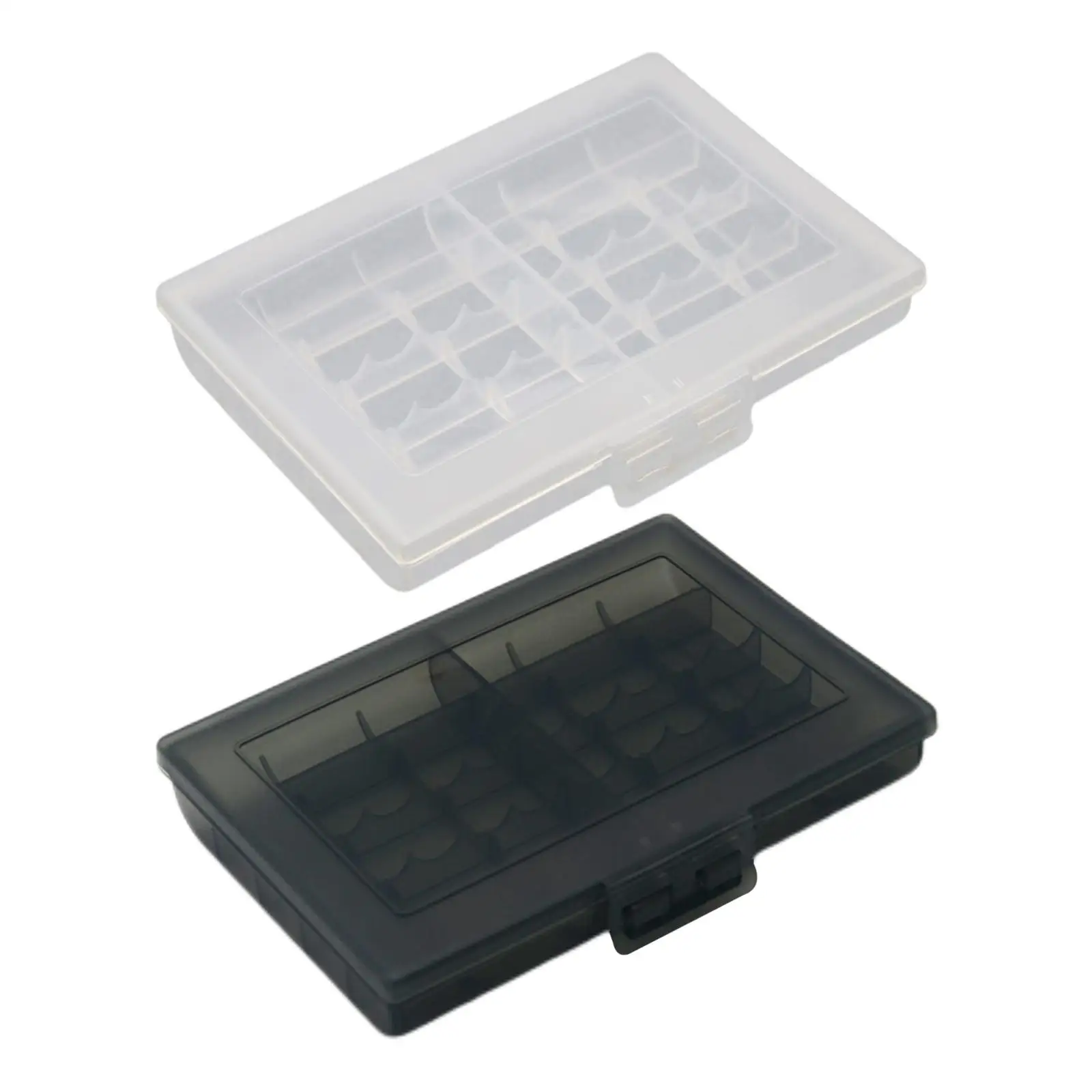 Battery Storage Case Holds 10 AA/AAA Batteries Portable Durable Anti Collision Practical Holder Box Protective Container