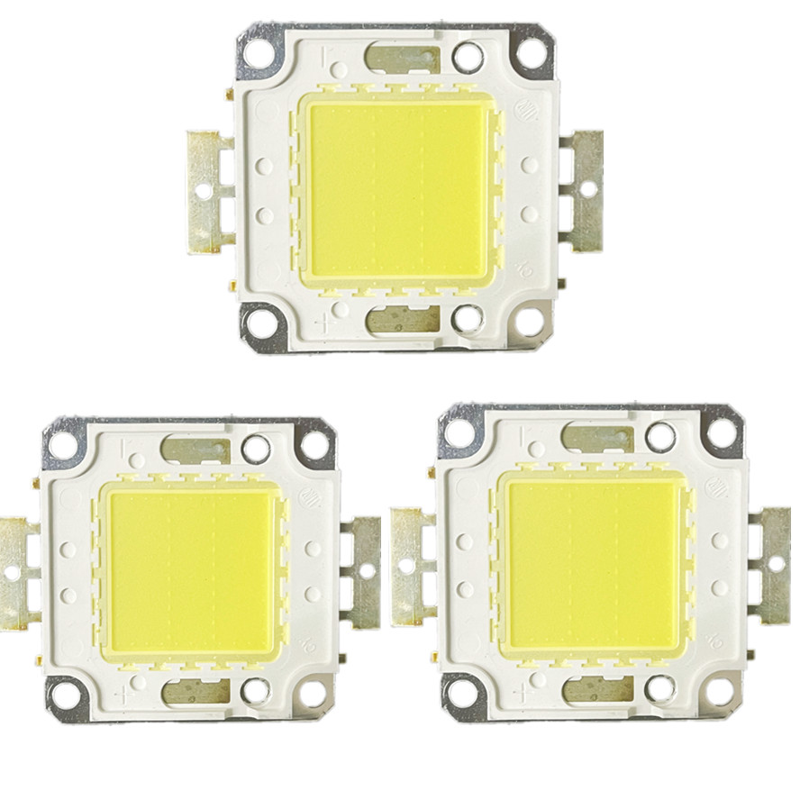 3/pcs High Brightness LED Beads Chip 100W 50W 30W 20W 10W LED COB Chip White Warm White for DIY Flood Light Spotlight