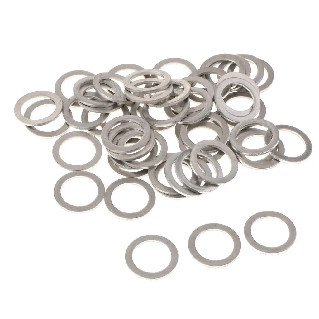 50 Pack of Aluminum Oil Drain Plug Washer Gaskets for 956-41