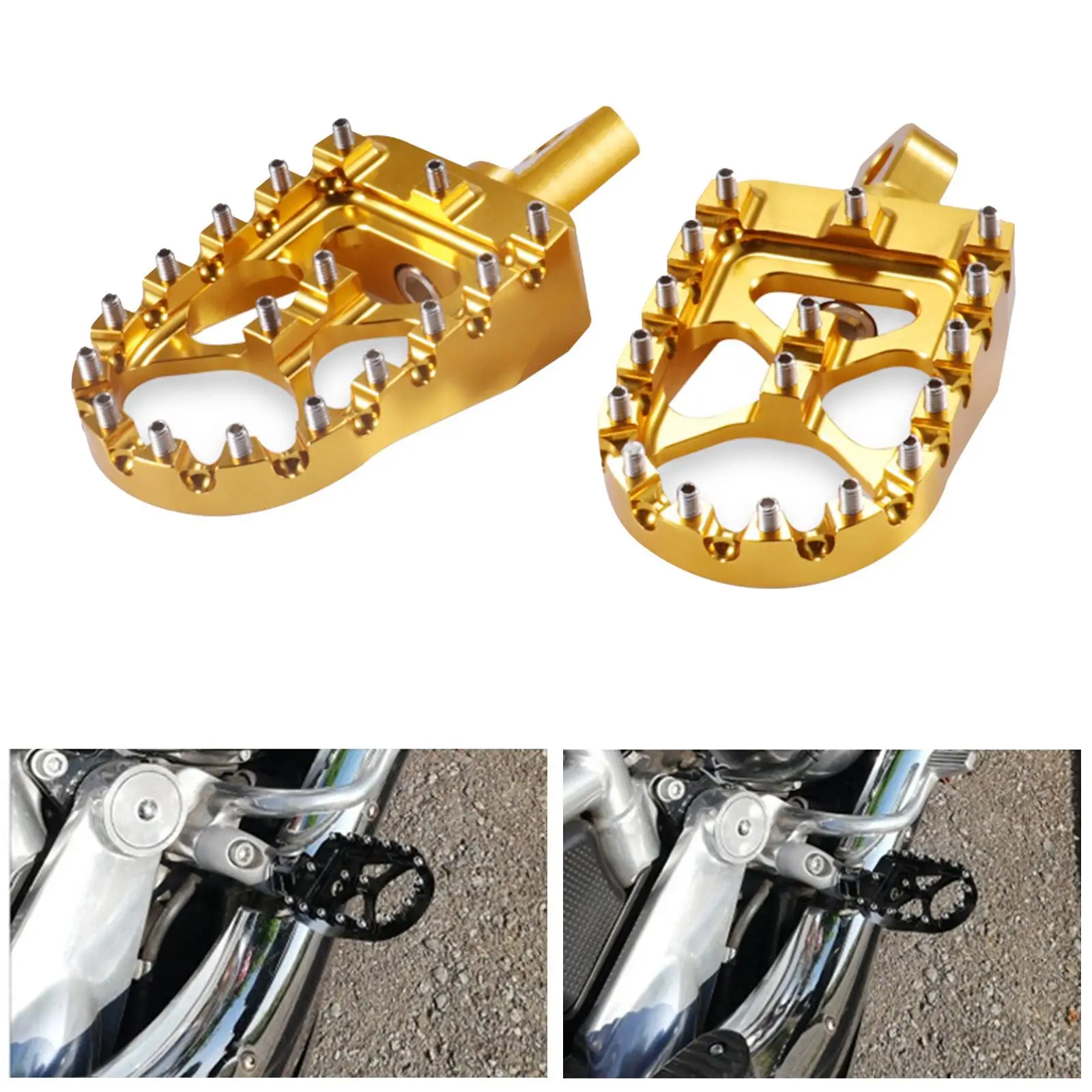 Anodized Aluminum Alloy Motorcycle Footrests Footpegs  XL883 XL883R 002010