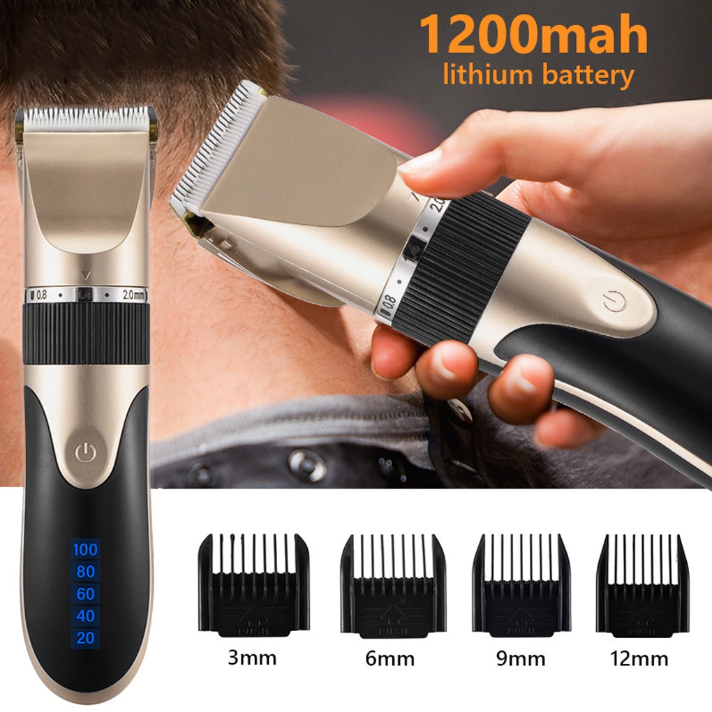 Best of Professional Hair Clipper Men's Barber Beard Trimmer Rechargeable Hair Cutting Machine Ceramic Blade Low Noise Adult Kid Haircut Reviews & Tips