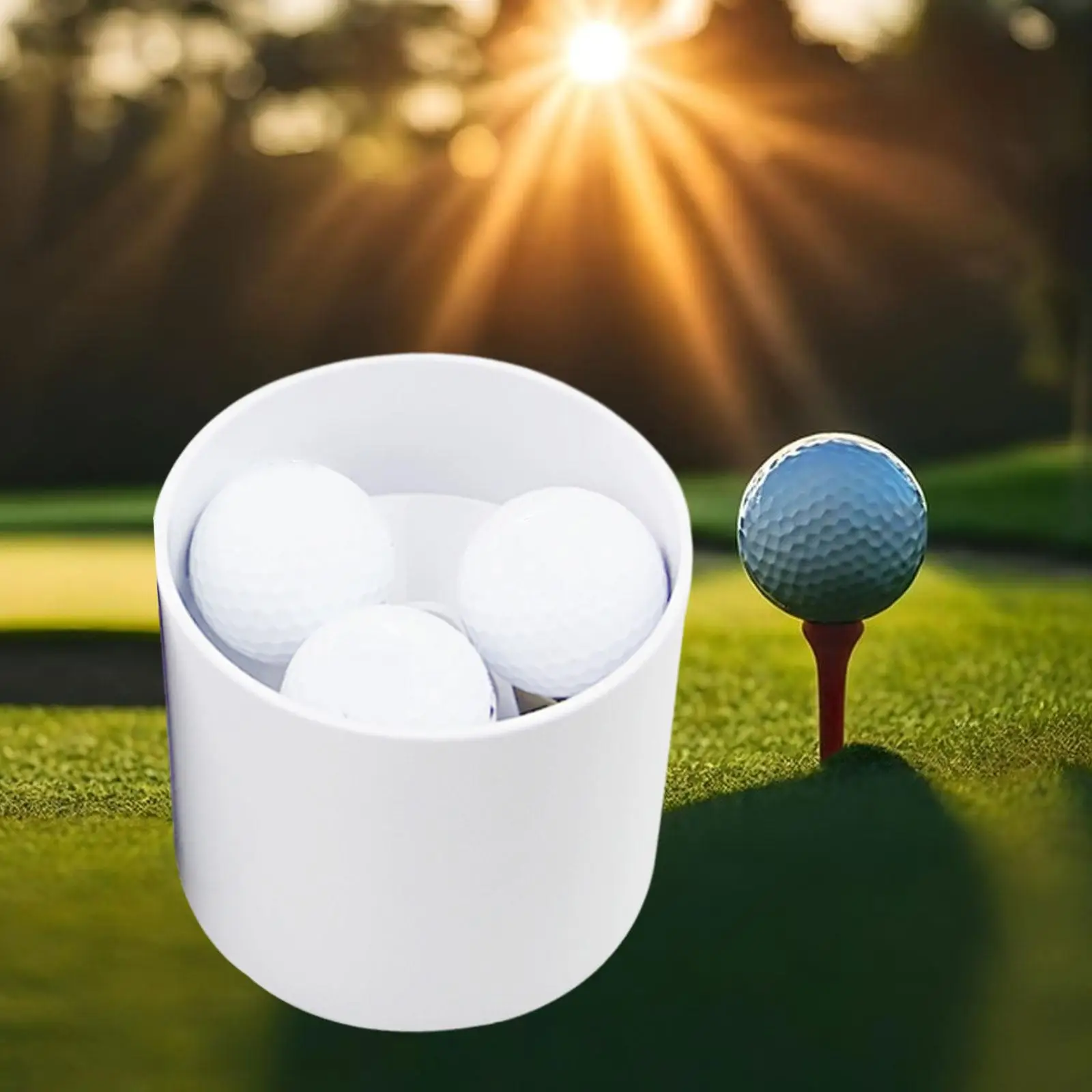 Golf Cup, Golf Hole Cup for Practice Putting Green, Training Aid Green Hole Cup for Outdoor Activities