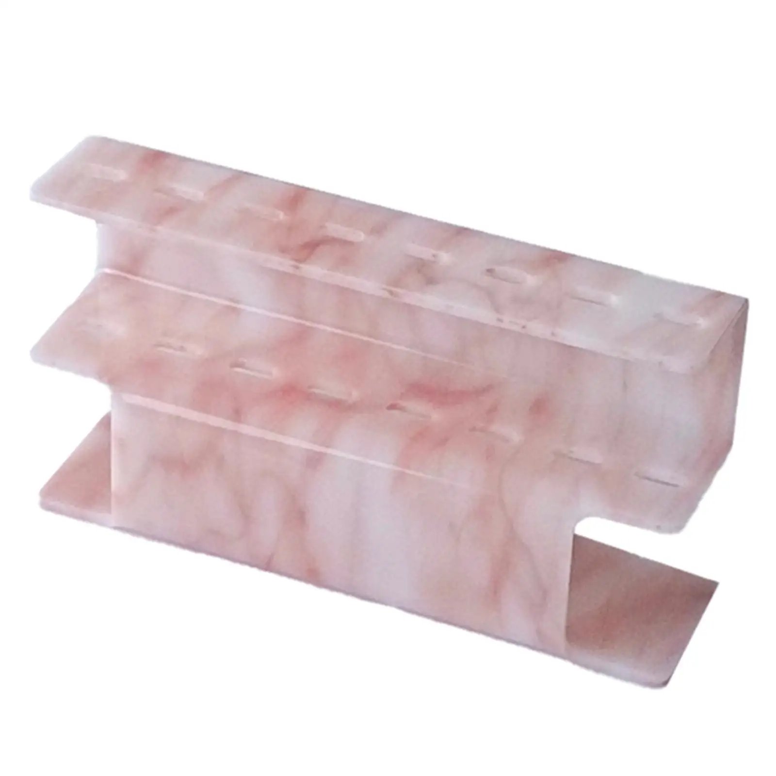 8 Holes  Stand for Salon Pink Marble Make up Supplies Acrylic  Storage Holder  Holder s Shelf Holder for Home