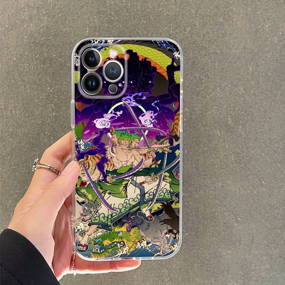 Чехол для телефона с аниме O-One Piece Roronoa-Zoro для iPhone 15 14 11 12  13 Mini Pro XS Max 6 7 8 Plus X XR SE 2020 | AliExpress