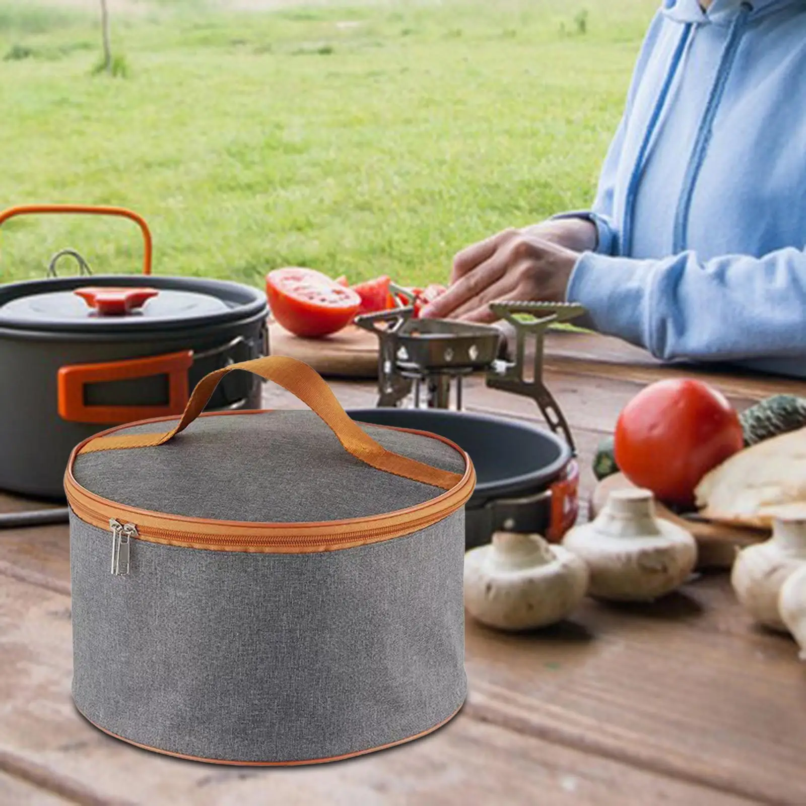 Camping Cookware Carry Bag Waterproof Portable Camping Pot Storage Bag