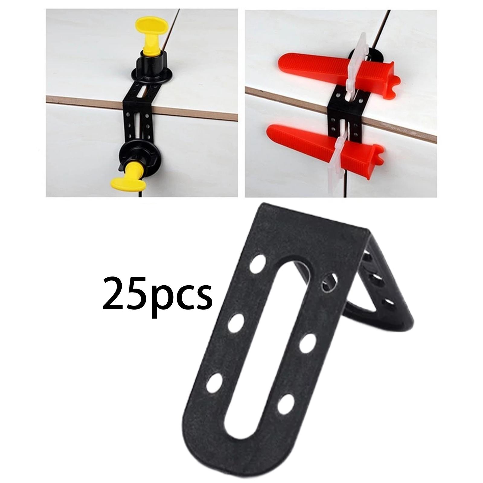 25Pcs Angle Leveling Tool Household Ceramic Tile Leveler Sticking Male Angle Fixed Position Adjustment Auxiliary Tool