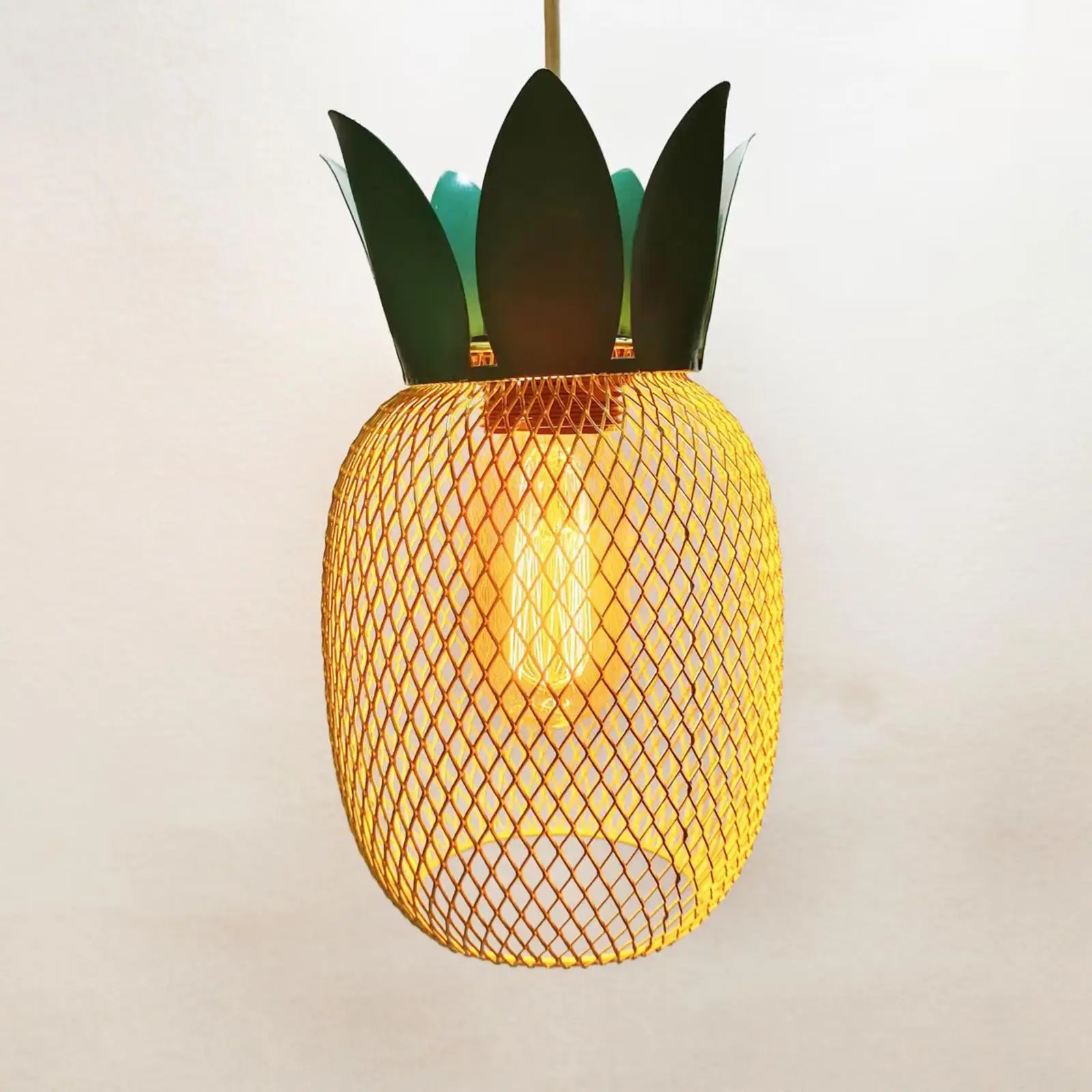 Pendant Lamp Shade Pineapple Shape Hanging Light Shade Metal Lampshade