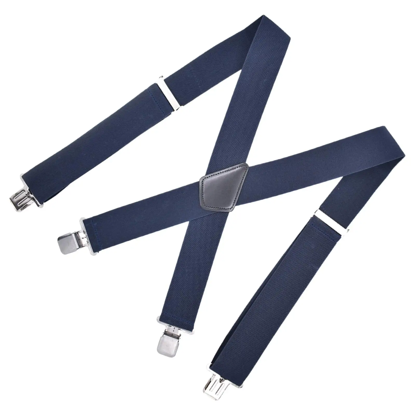 Men Suspenders Clip Buttons Elastic Straps Adjustable Heavy Duty Back Belt Pants Suspender for Orchestra, Wedding, Dance Group