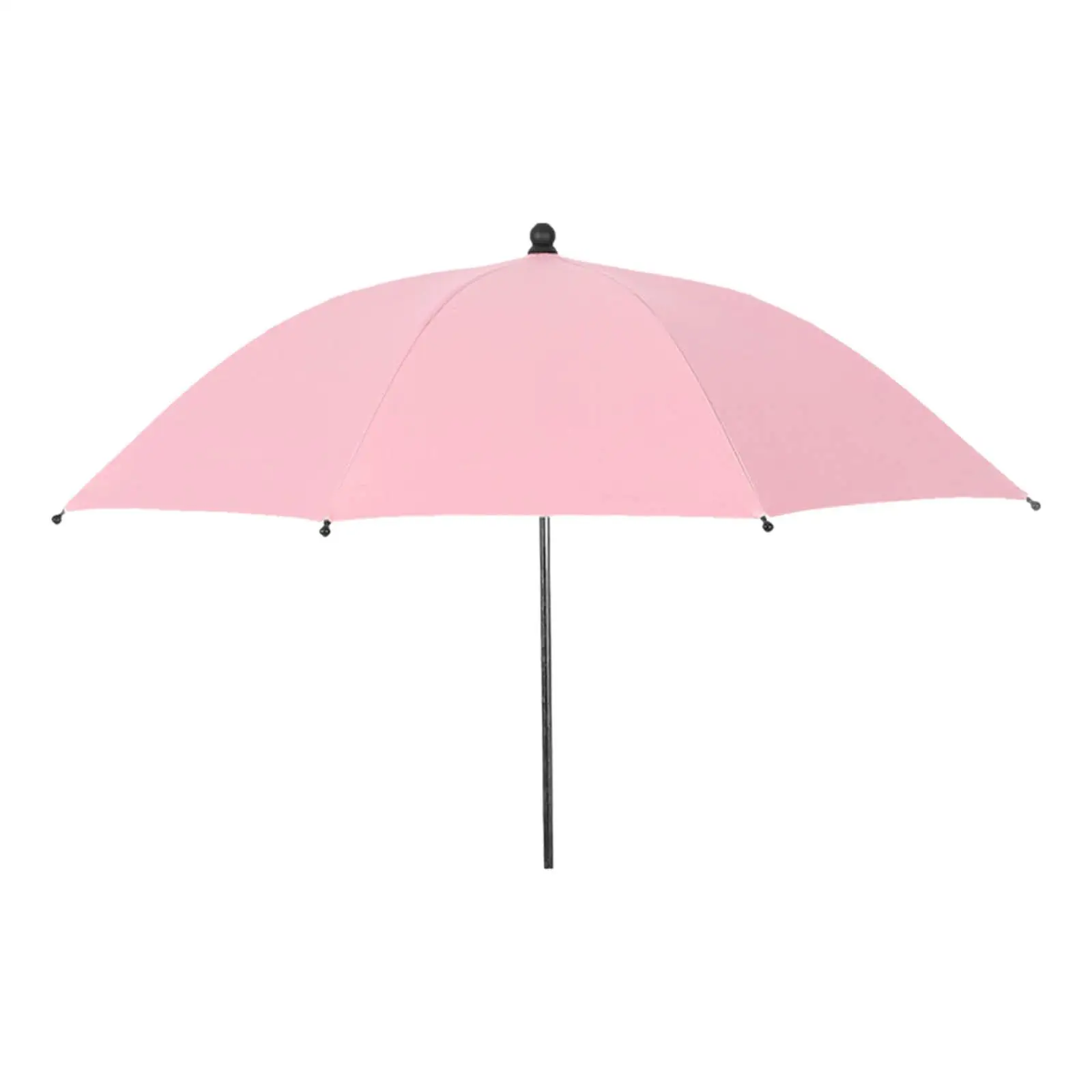 Baby Stroller Folding Umbrella Pram Rotatable Parasol Rainproof Large Sun Shade Weather Shields Infant Buggy Quick Release Clip