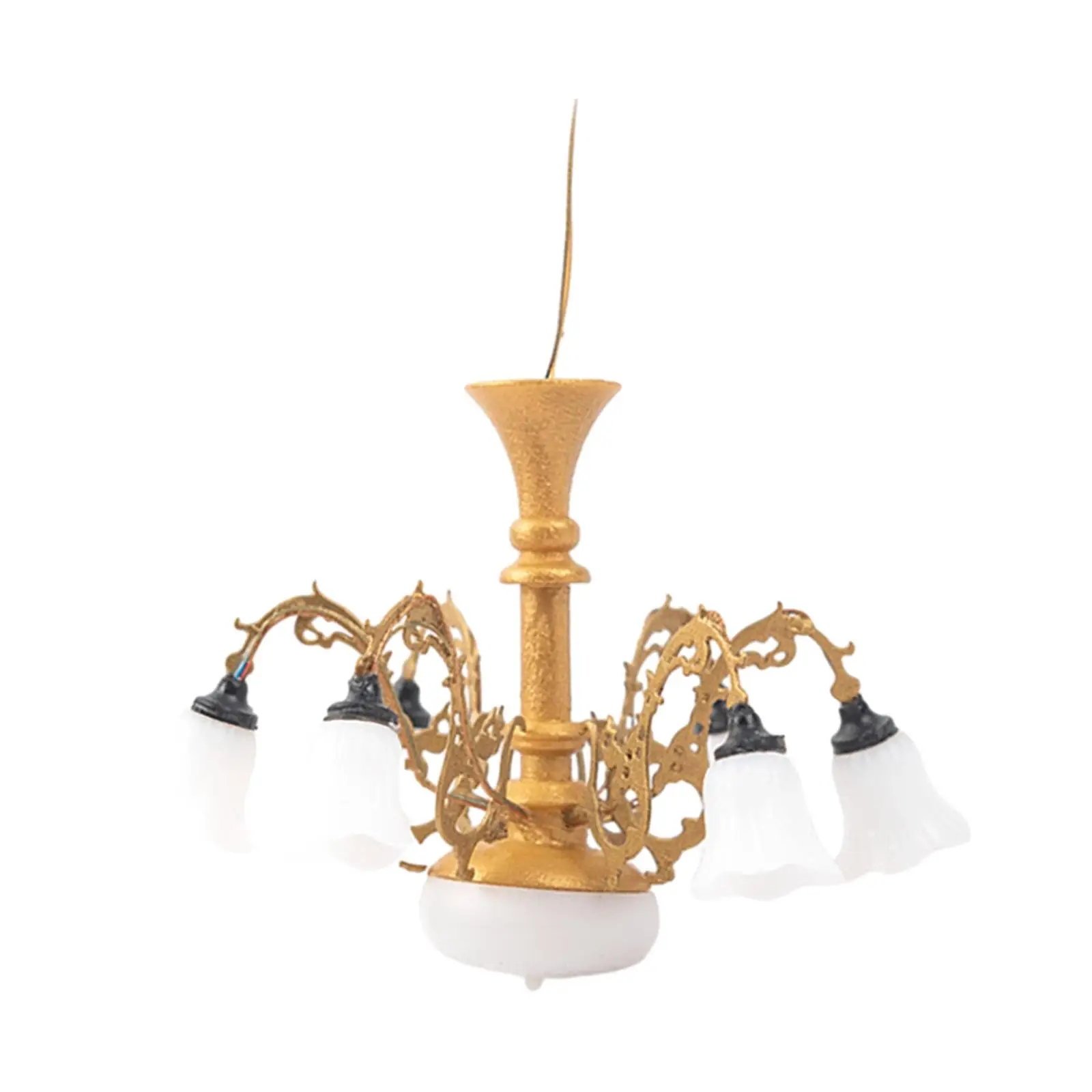1/87 Dollhouse Ceiling Lamp Doll Simulation Room Ornament DIY Scene Model