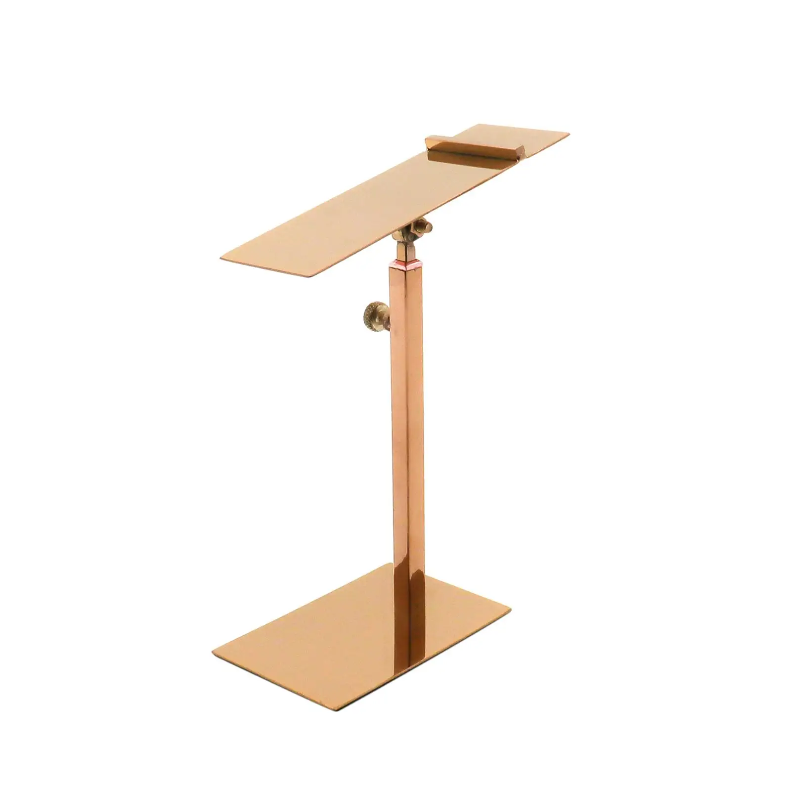Stainless Steel Sandal Shoe Rack Display Stand Elegant Rose Gold Color Convenient Assemble Window Display Stands for Trade Shows