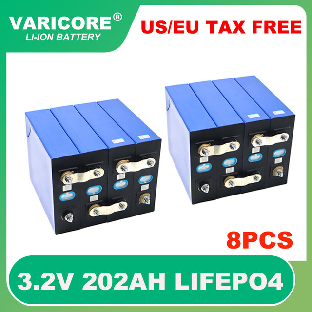 LiFePo4バッテリー,8個,3.2v,310ah,304ah,280ah,135Ah,105Ah,リン酸鉄リチウム,12v,24v,オフグリッド,ソーラー設置用