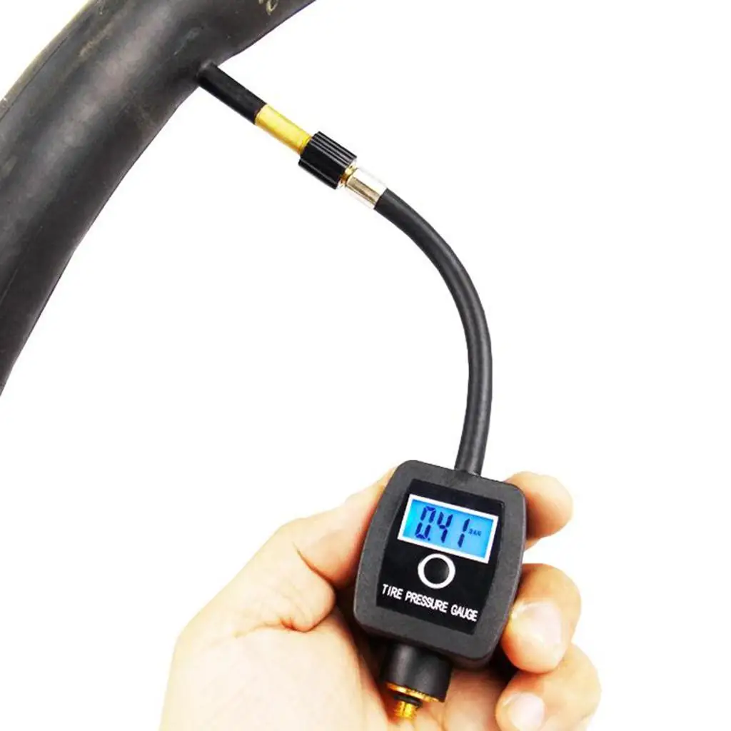 Digital Tire Pressure Gauge - Professional Accurate Bicycle Motorcycle Tyre Air Pressure Checker, Tester, Measurement Tool