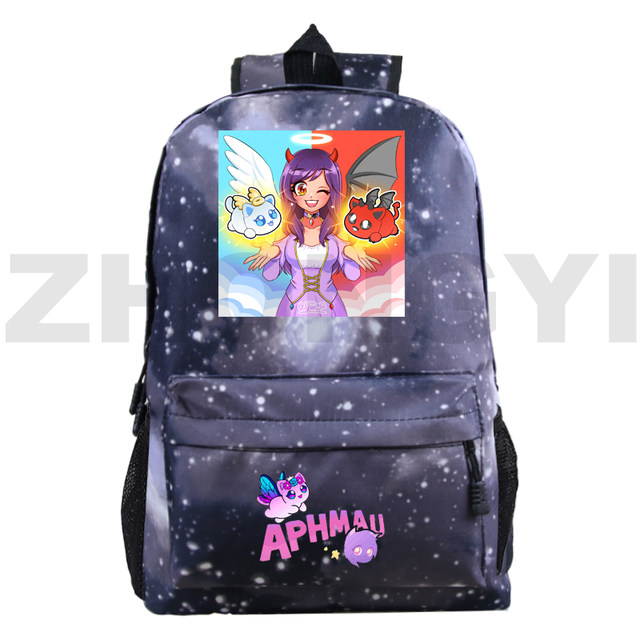 Aphmau Backpack Usb Charging Laptop Backpacks Male Female Ribbion  Waterproof School Bags High School Bag For