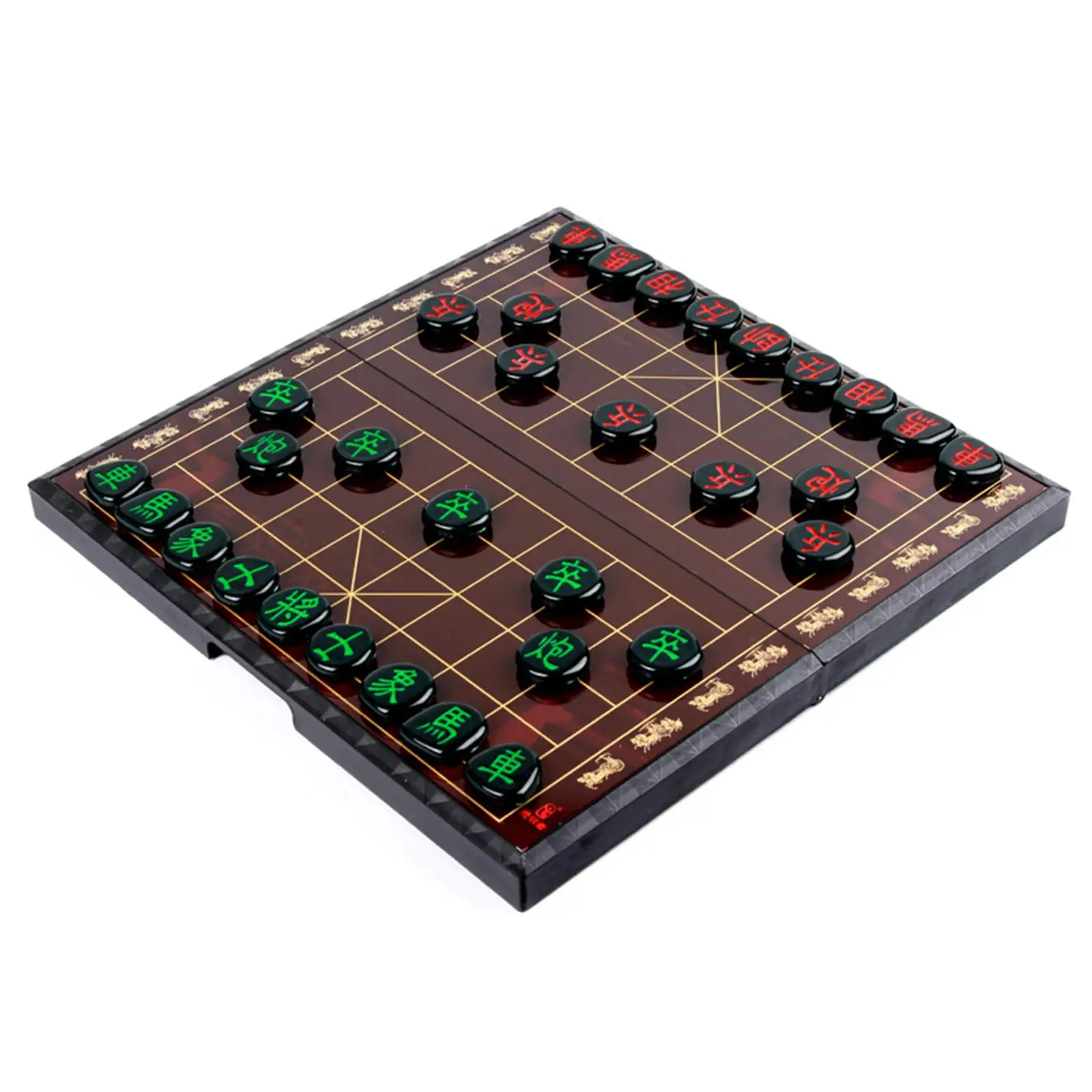 Large Chinese Chess Board Magnetic Chinese Xiangqi Set Large Size Strategy Board Game Set For Kid Adult Chess Gift 37×37cm