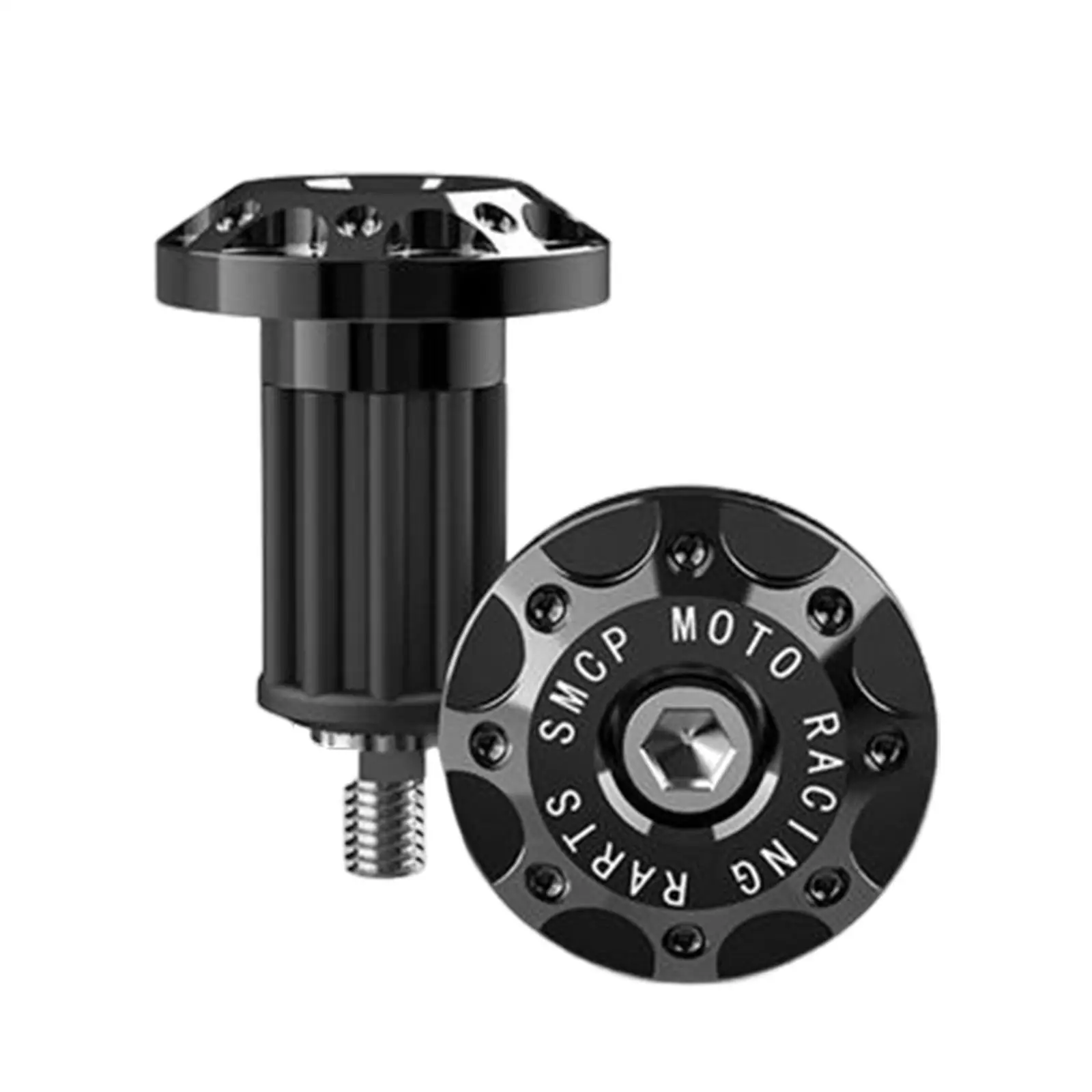 2x Universal Motorcycle Handlebar Grips Caps Plugs Parts CNC Aluminum Alloy Anti Vibration 7/8 inch Handle Bar End Plug