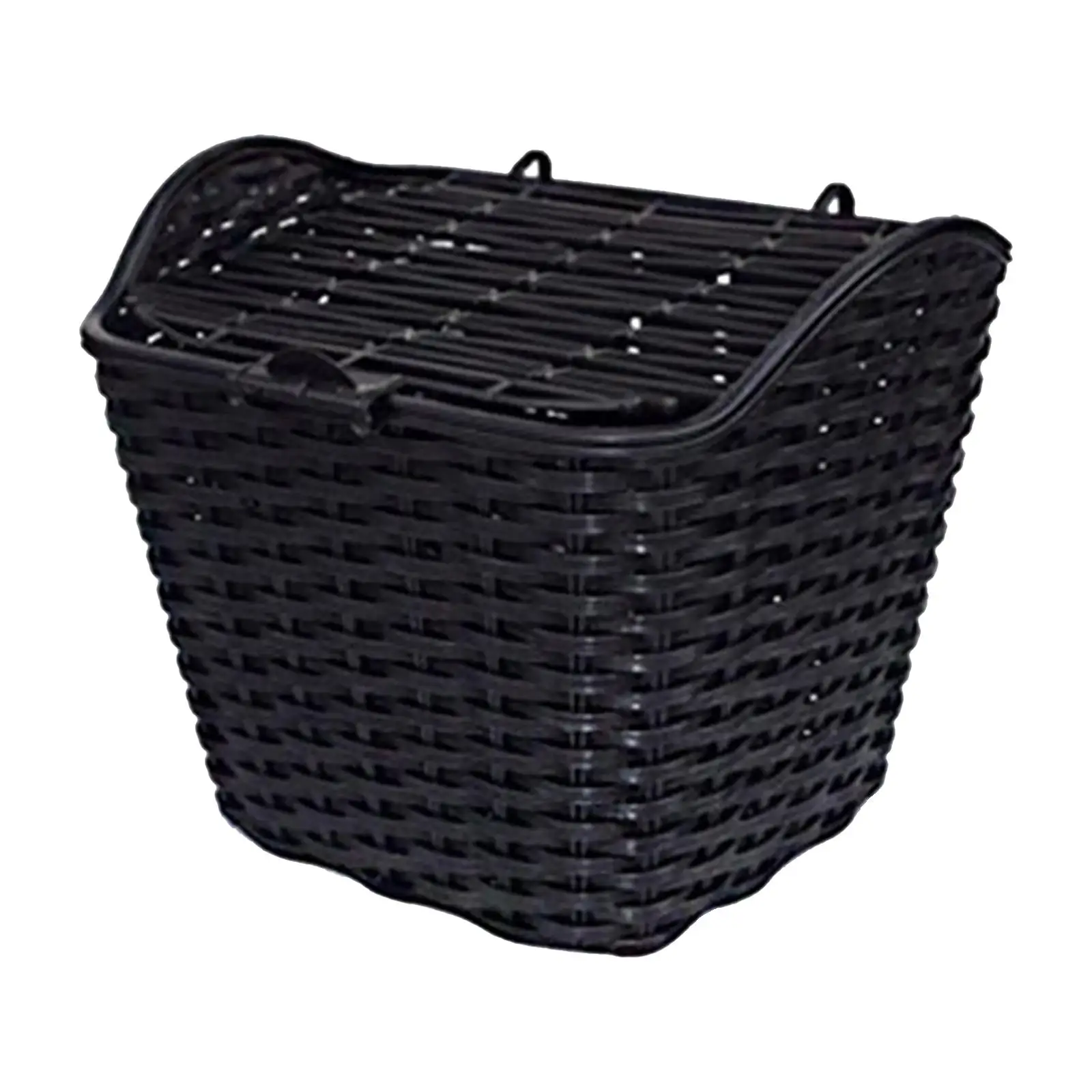 Detchable Bike Basket with Lid Sundries Container Scooter Bicycle Front Basket for Pet Adult Kids Shopping Bike Accessories