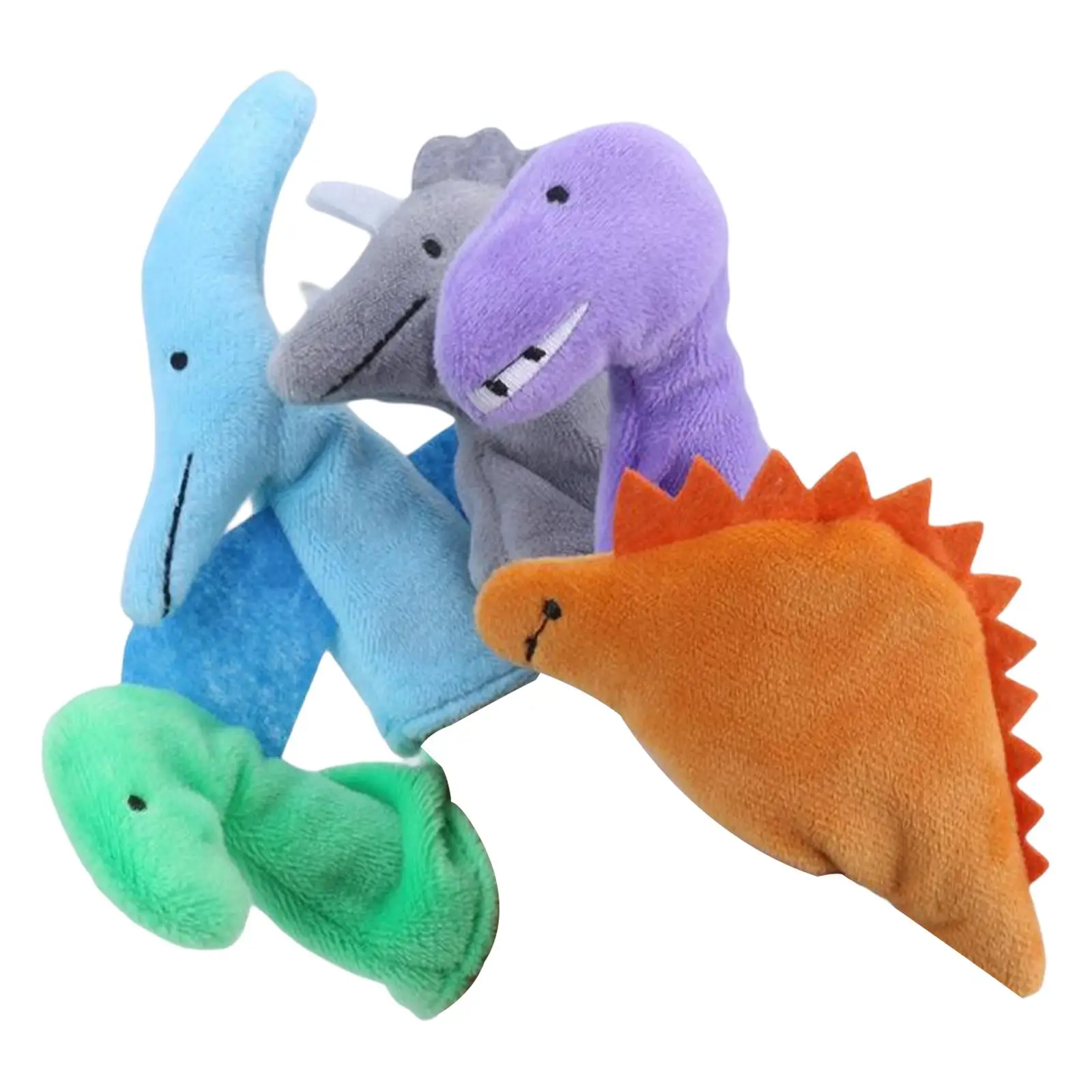 5pcs Animal Finger Puppets Cloth Doll Educational Hand Toy Set for Kid Baby
