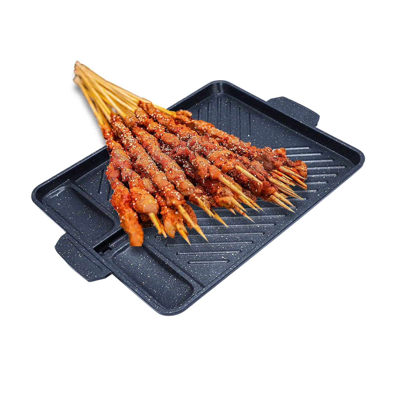 Korean Style Grilling Pan Griddle Grill Plate Multipurpose for Restaurant