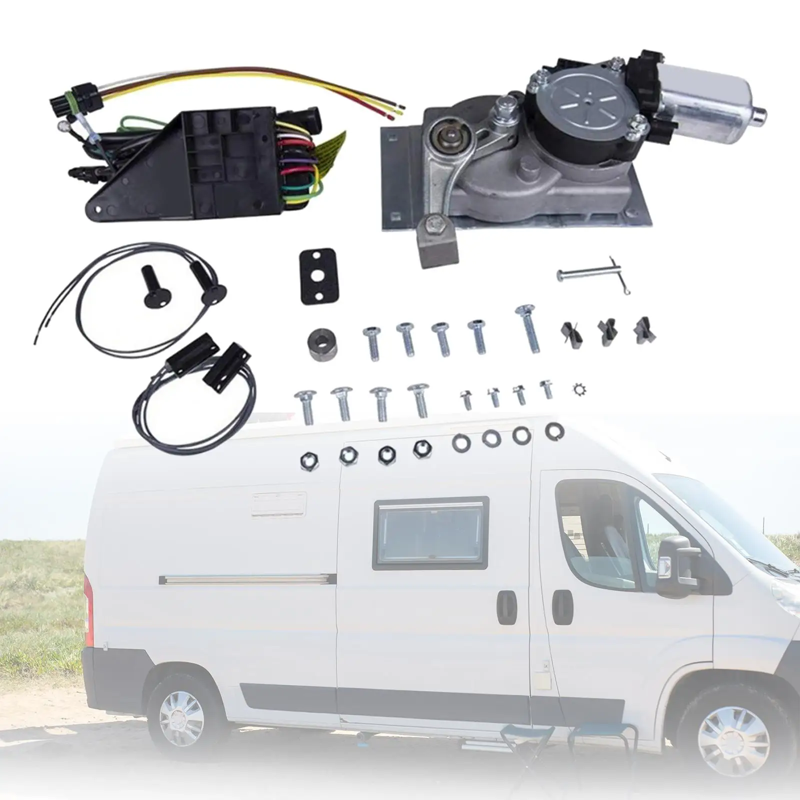 RV Trailer Step Motor Conversion Kit Car Accessories 379769 for Transport Vehicle Durable Convenient Installation Assembly