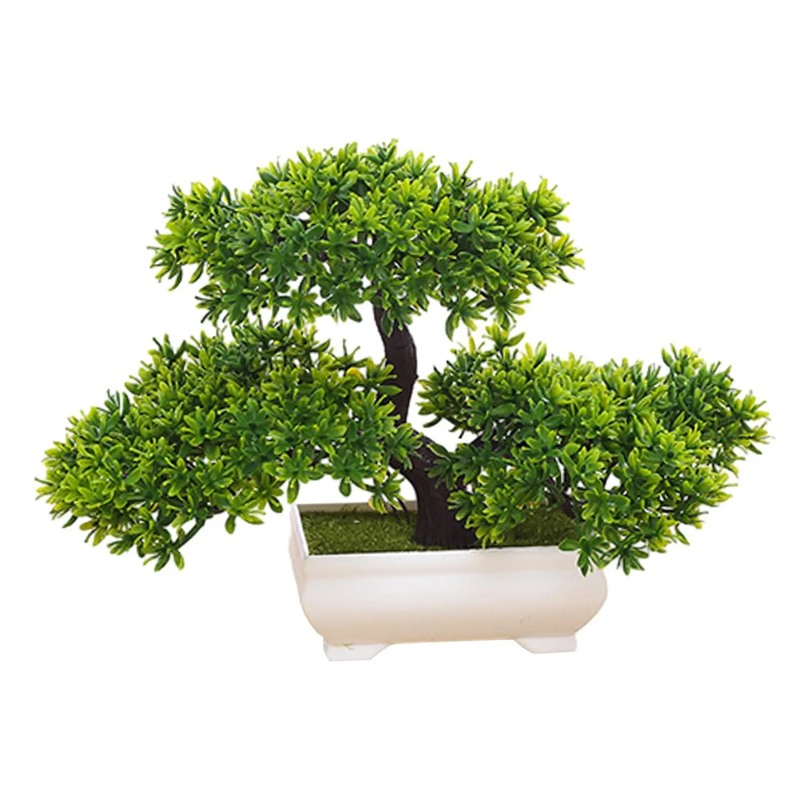 Artificial Bonsai Tree Indoor Desk Potted Pine Tree for Bedroom Shelf Office