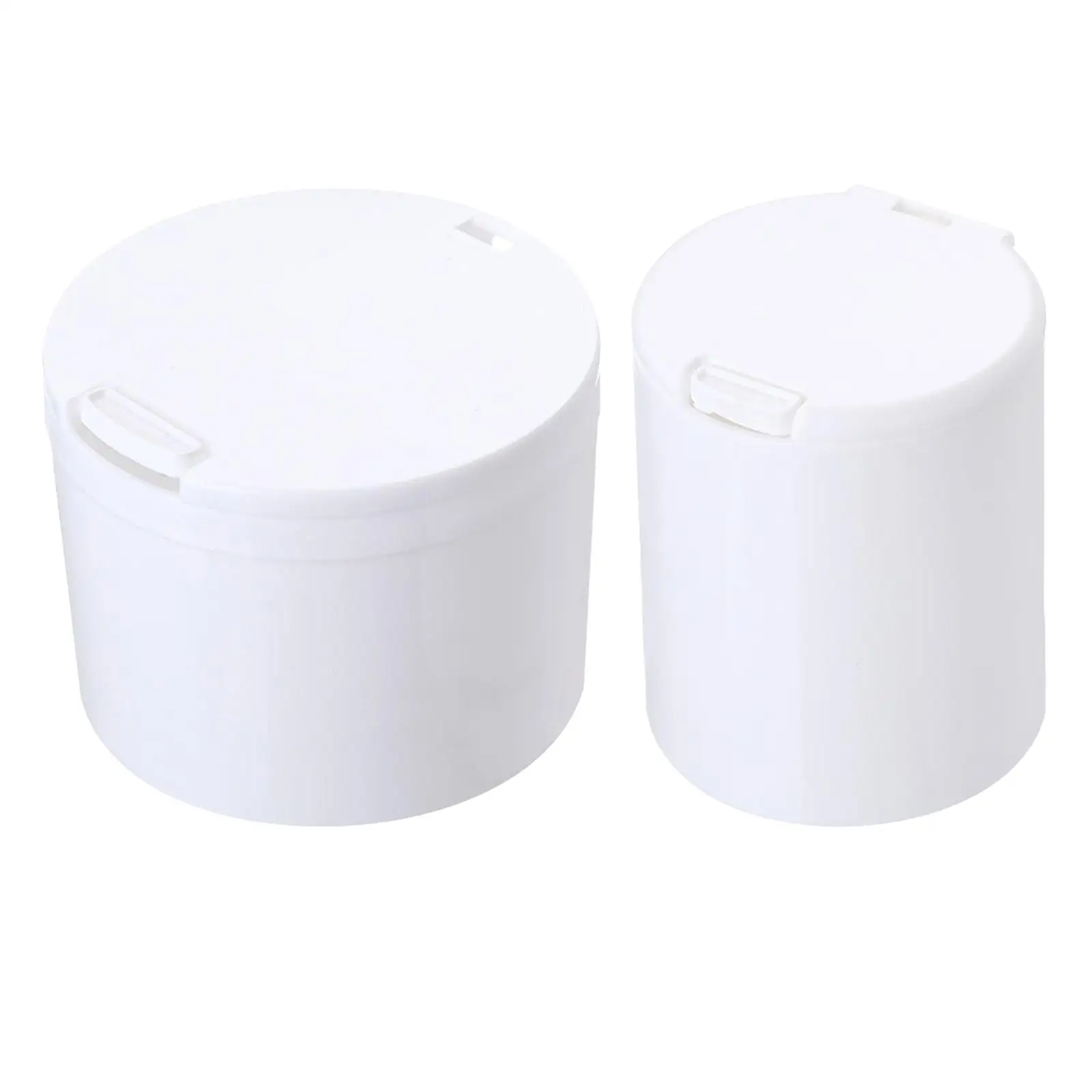 Cotton Swabs Holder with Lid Dustproof Container for Cotton Round Pads Toothpick