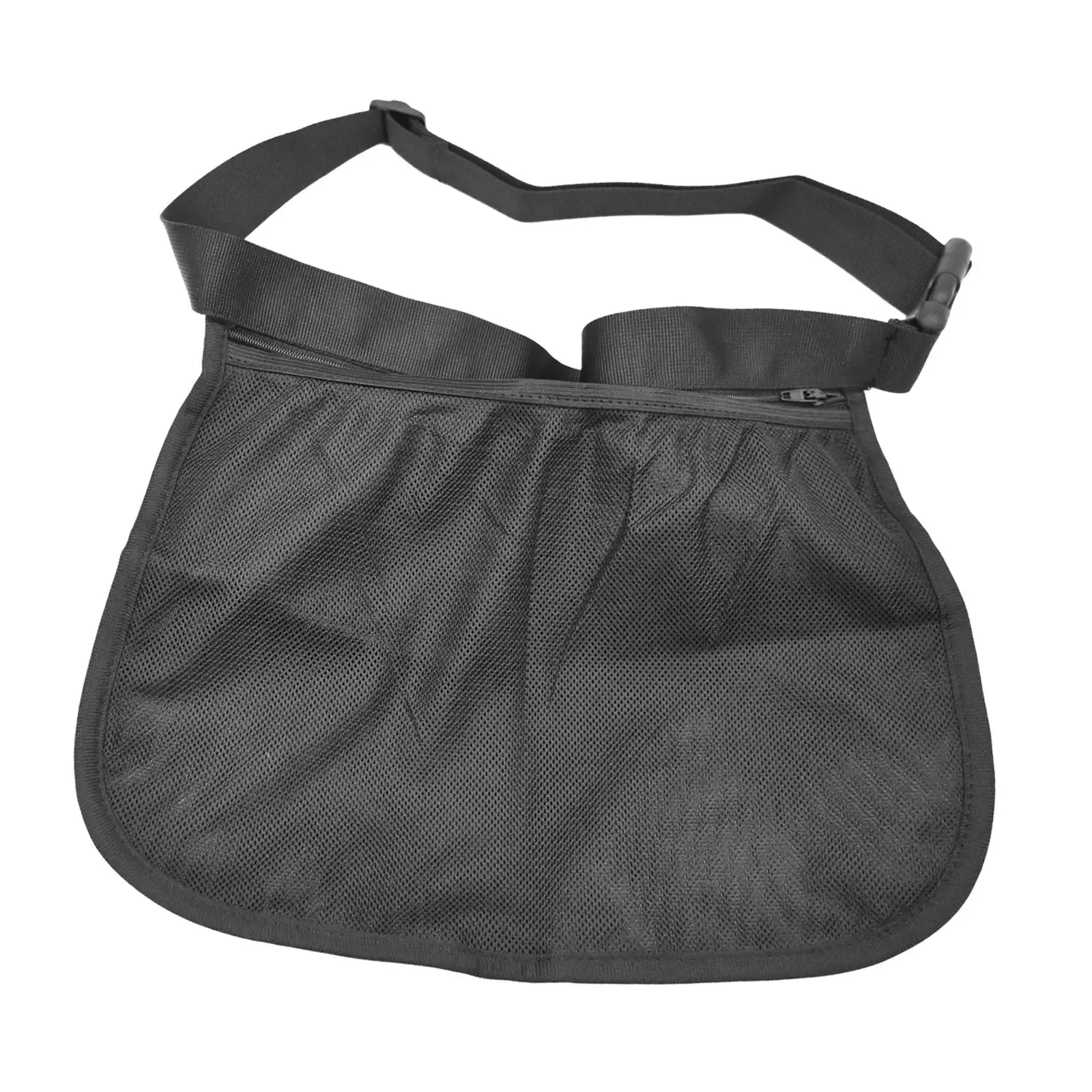 Black Tennis Ball Holder Tennis Ball Storage Bag Carrier Waist Pocket Gadgets Mesh Storage Bag for Storing Balls and Phones