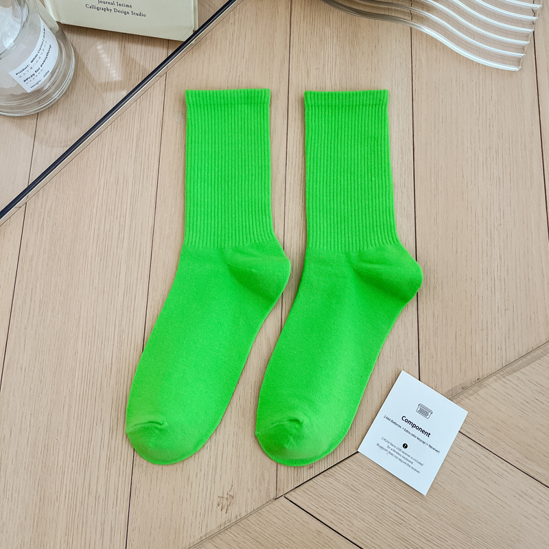 Title 44, 33 Colors Korean Sports Socks Women Soft Cotton...