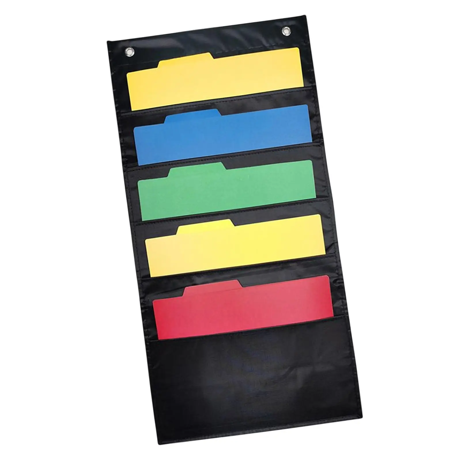 Heavy Duty Daily Schedule Pocket Chart Storage Bag for Indoor Papers File