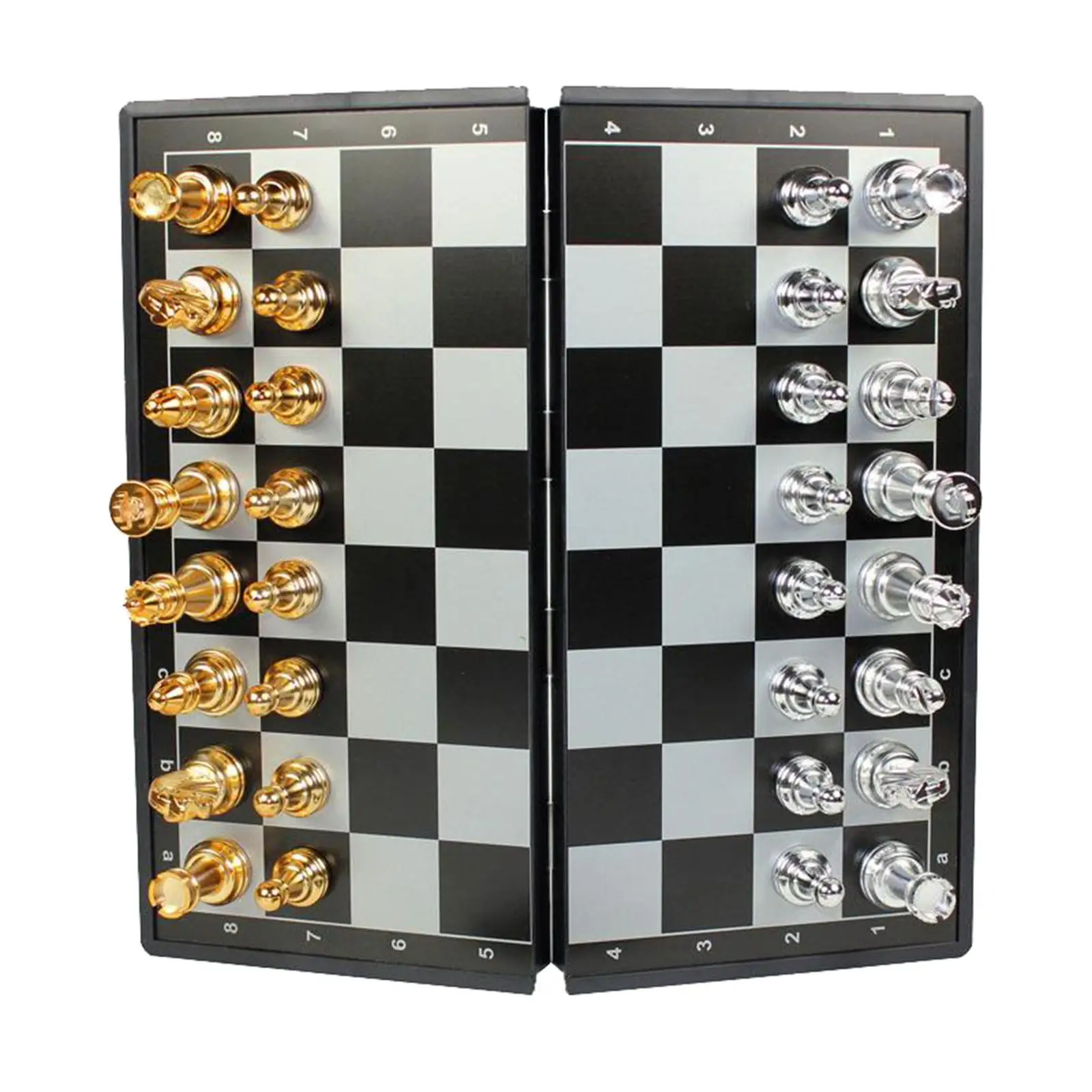 Chess Set Board Game Toy with Plastic Chess Board Inside for