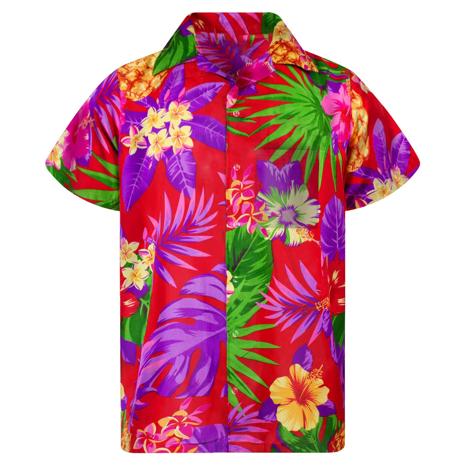 Title 26, Women Hawaiian Shirts Tropical Floral Pineapple...